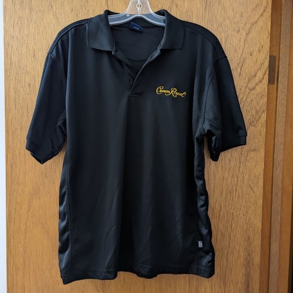Black Crown Royal polo Shirt - Picture 1 of 4